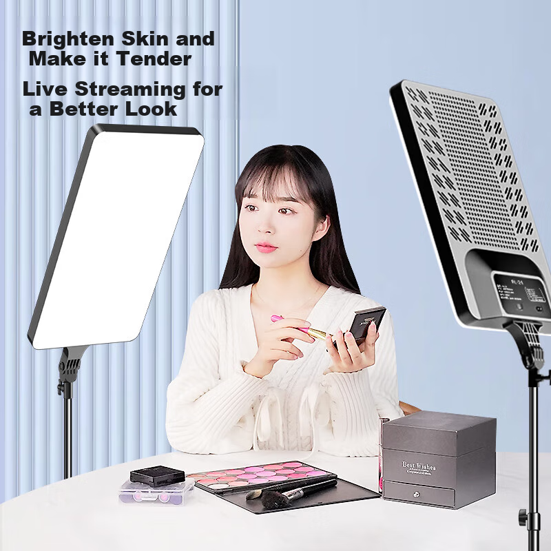 Jimantu 70W LED студийный свет для прямой трансляции, осветительная панель для еды, портретной съемки, видео, настольный светильник для украшений, квадратный мягкий свет