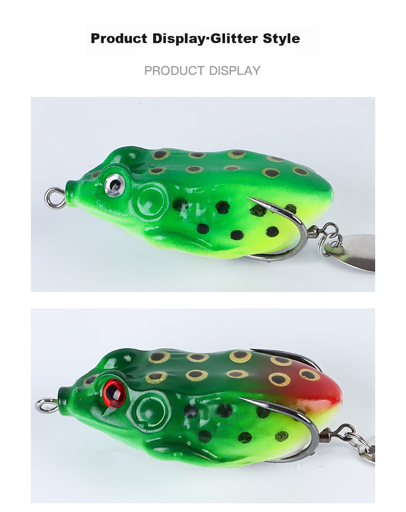 Xionghuo Leiwala Lure Set, Long-Casting Toad Fishing Bait, Competitive Frog Fishing Bait, Bionic Snakehead Fishing Special, Artificial Bait Set 8