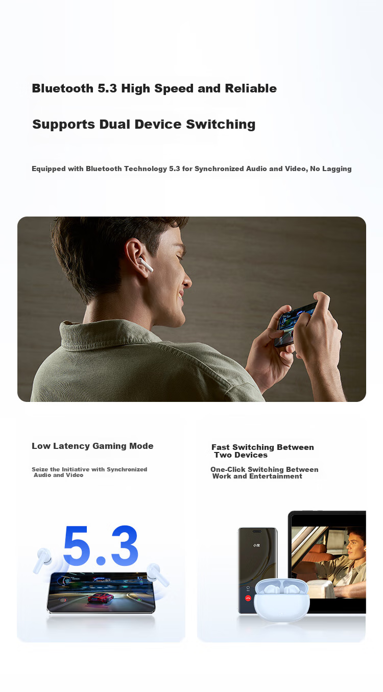 Honor Choice DOINGTOP X8i Bluetooth Earphones Honor Earphones Call Noise Reduction Long Battery Life Bluetooth 6.0 Waterproof Compatible with Honor Huawei Xiaomi Apple Phones Black 9