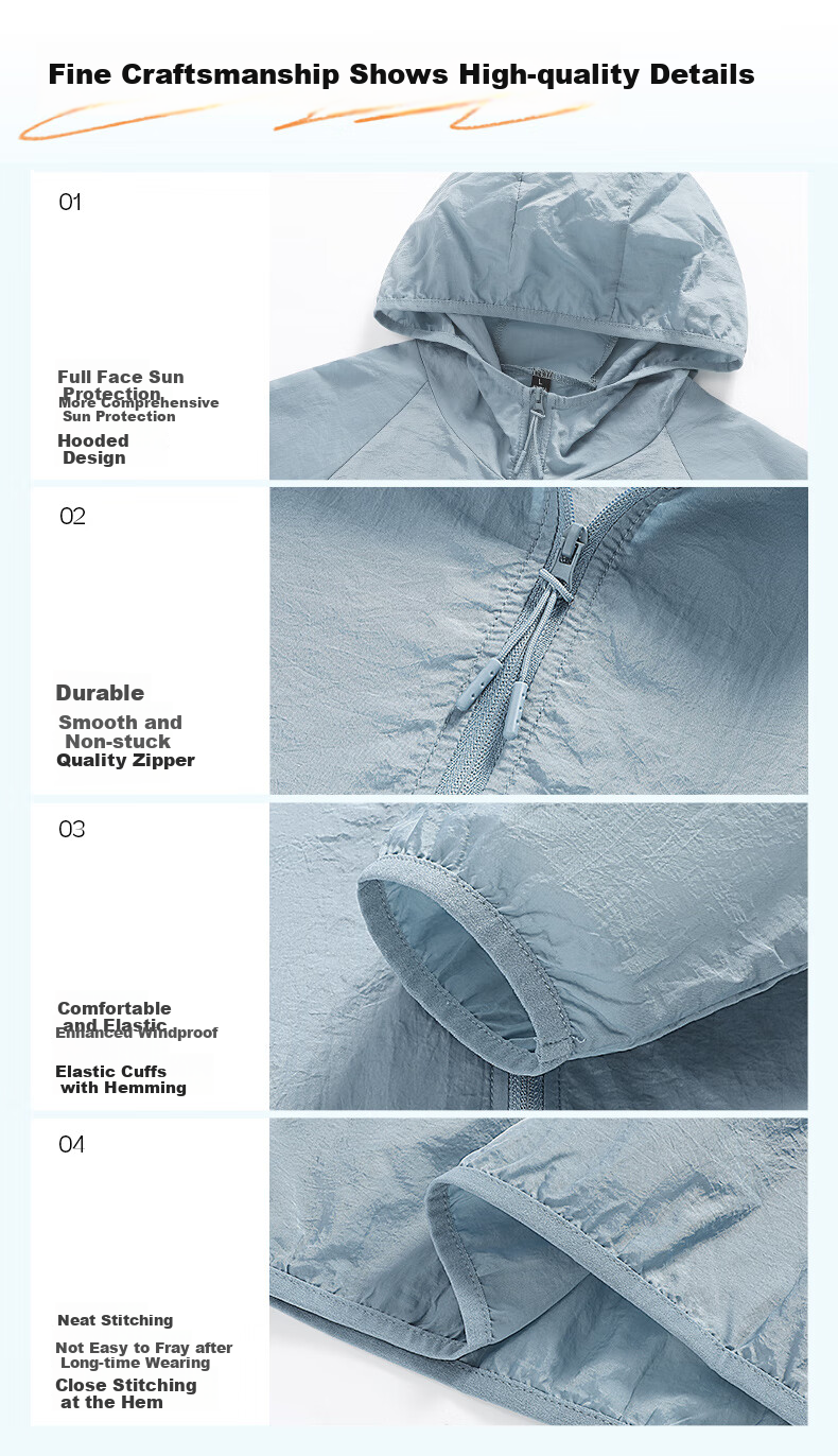 JEANSWEST LIFE Sun Protection Clothing for Men, Summer UPF50 Lightweight Fishing Shirt, 2025 New Style Men's Ice-Cool Sun Protection Jacket C 8