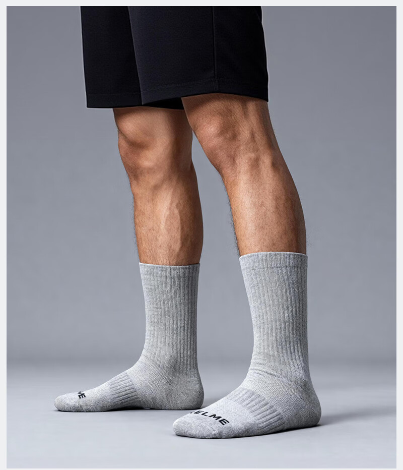KELME Basketball Socks (6 Pairs) Autumn Winter Warm Long Sports Running Badminton Terry Bottom Anti-Odor Antibacterial Socks 3
