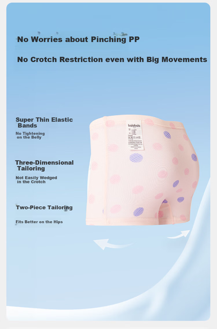 BALABALA Boys' Cotton Boxer Briefs, Children's Four-Corner Underwear, Skin-Friendly for Toddlers And Older Kids, No Wedgie, Five-Pack, 208925170103 5