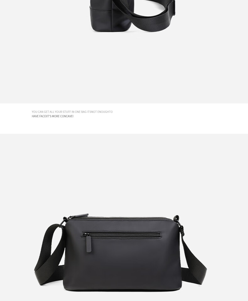 Viney Men's Crossbody Bag High-End Shoulder Bag Chest Bag Lightweight Luxury Travel Large Capacity Backpack Portable Phone Bag Commuter Waist Bag 12