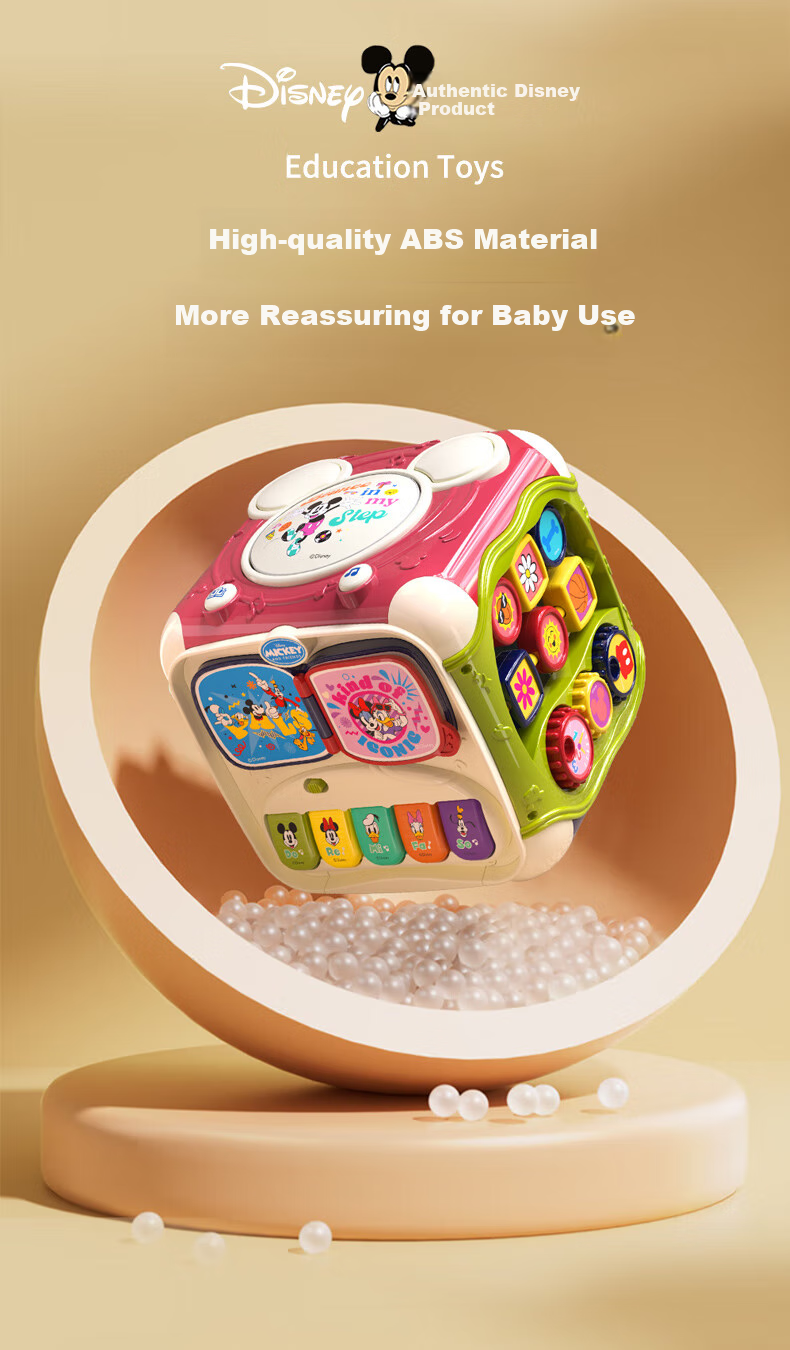 Disney Hexahedron Educational Toy for Children, Number And Shape Toys, First Birthday Gift, Toys for Infants Aged 0-3 Years 13