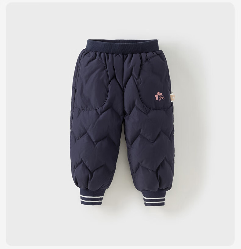 DAVE & BELLA Kids Waterproof Down Pants Autumn Winter Girls Warm Thick Jogger Trousers 2