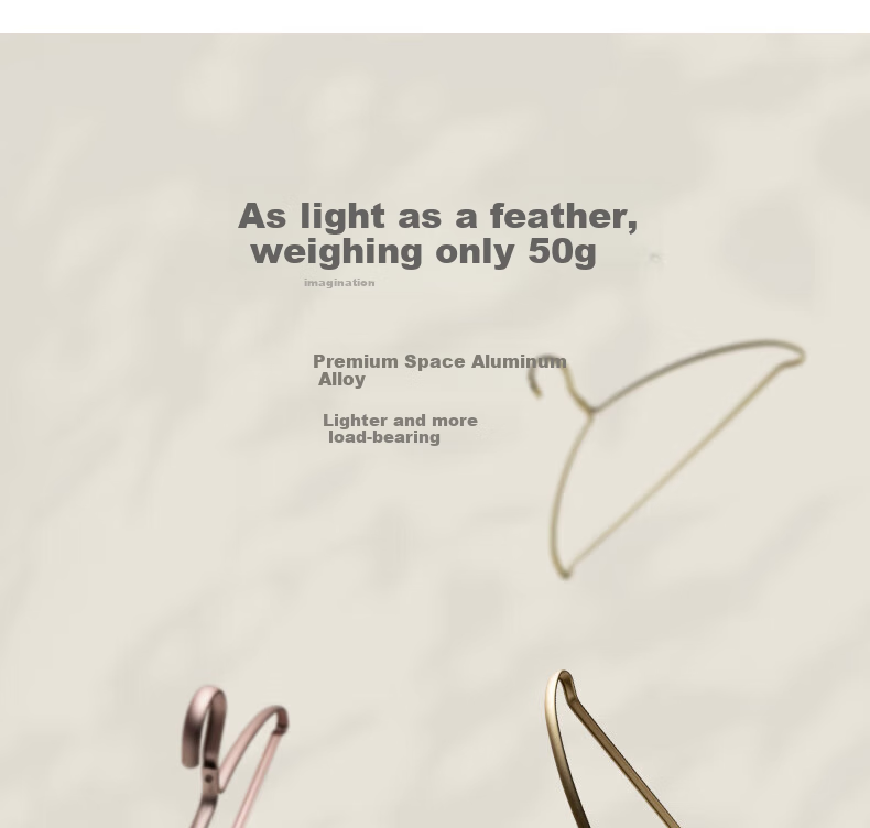 Fanyejia Aluminum Alloy Hangers, 10 High-End Models, Household Clothes Hangers, Seamless Wardrobe Hangers, Anti-Shearing Angle Drying Rack 4