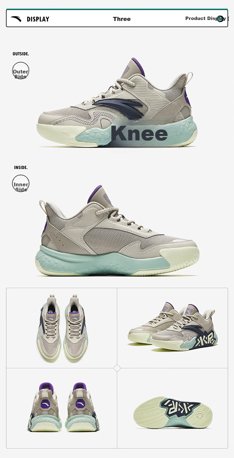 ANTA Children's Sports Shoes for Boys, Big Kids' Size 25, Autumn And Winter Professional Performance Durable Cement Basketball Shoes A12541103 58