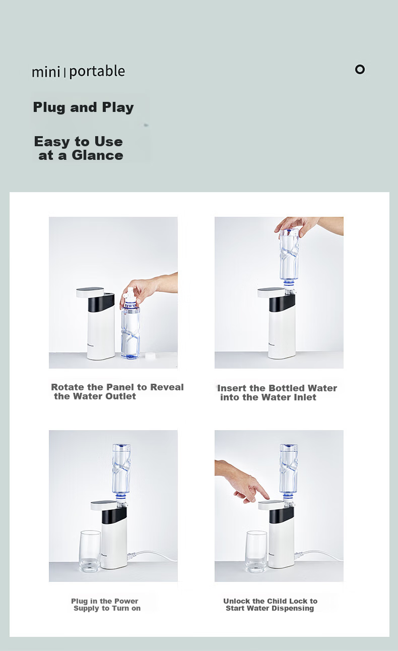 Zhuolang Portable Electric Kettle, Hot Water Boiler, Instant Heating Water Dispenser, Mini Travel Kettle, ZL-2019 14