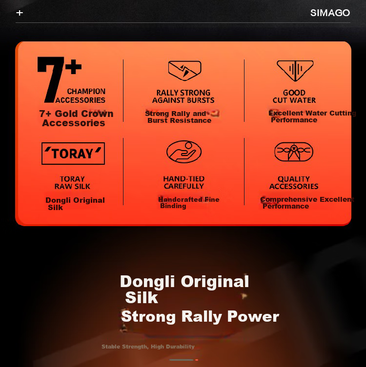 SIMAGO Ximan Duongli Original Silk Main Line Finished Product Nylon Line Complete Set Pre-Tied Fishing Line Set Qiguanwang 7.2 Meters 3.5 Size 2