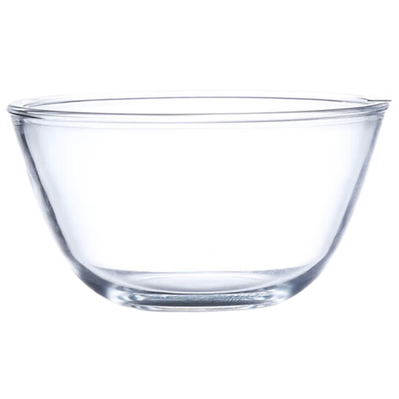Borosilicate Heat-resistant Glass Salad Bowl and Noodle Bowl, Transparent Household Glass Soup Bowl 1000ml