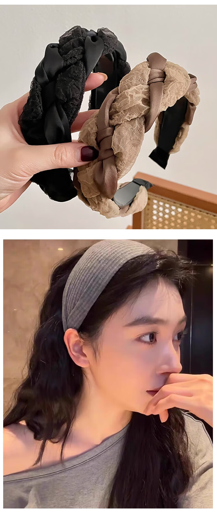 Banjeni Hair Clip and Headband for Women, Wide and High Crown with Teeth, Suitable for Short Hair, Gentle on Hair, Cute, Light Luxury, Minimalist, Premium Feel 15