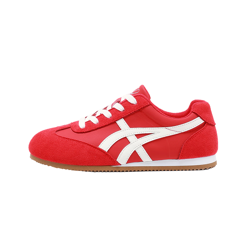 La Chapelle Women's Red Casual Thick-Soled Platform Sneakers 6625 Size 36