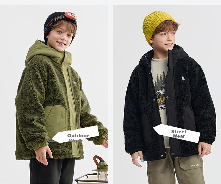 BALABALA Children's Clothing Cotton Jacket for Boys And Girls, 2026 New Spring Water-Repellent Coat, Warm Padded Outerwear, Fashionable 12
