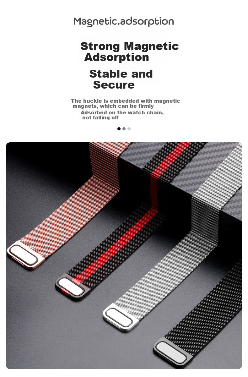 Xiaopijiang Metal Milanese Strap Compatible with Huawei Watch GT6/GT5/4/3/2/Pro, Huawei Watch 5/4 Pro, Honor GS, Xiaomi Watch S5/4 Bands 1