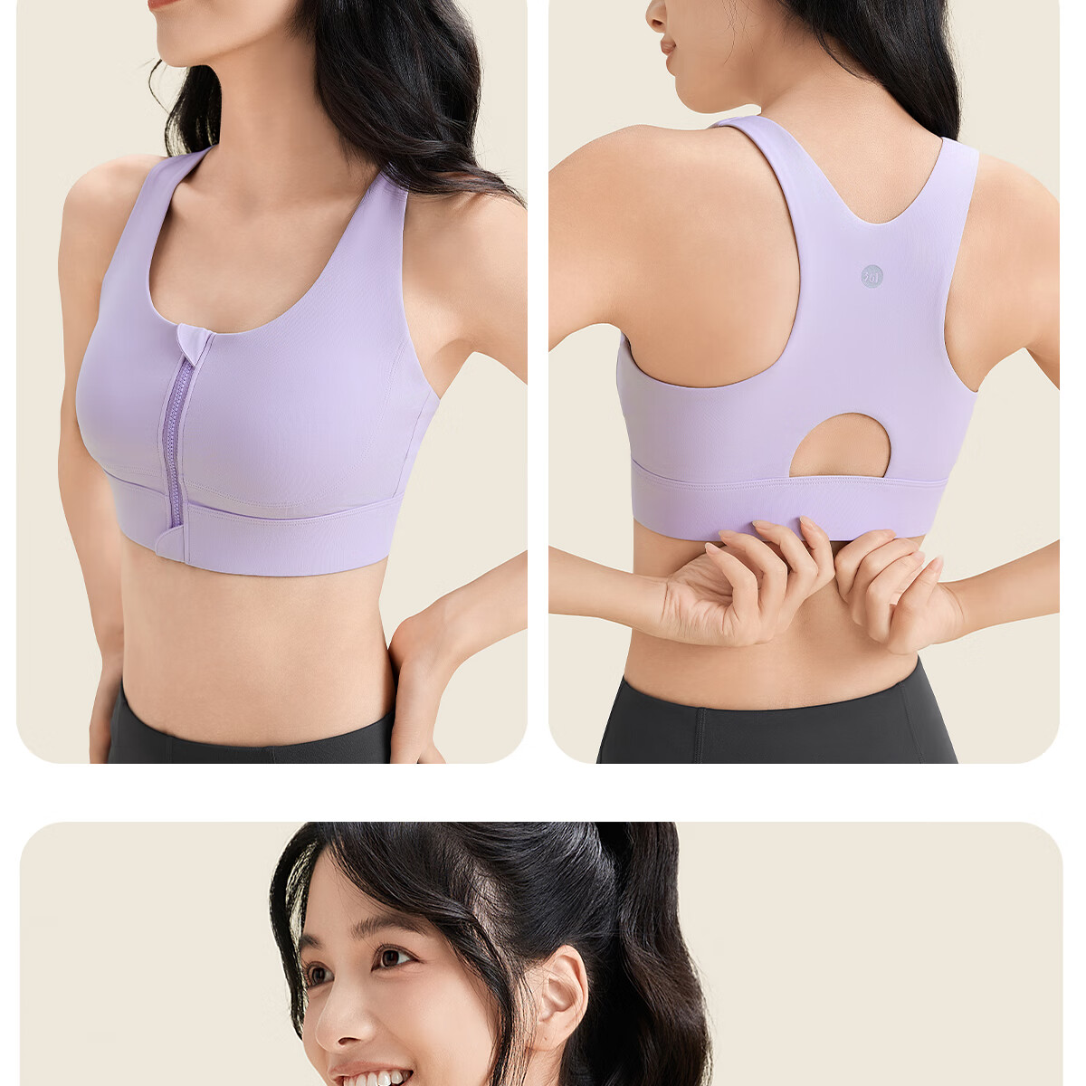 361° Sports Bra Shock Absorption High-Intensity Front Zipper Plus Size Yoga Bra Fitness Anti-Sagging Yoga Tank Top 18