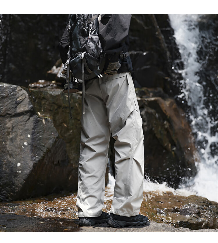 JEEP Men's Outdoor Functional Cargo Casual Pants Spring Tactical Sports Pants Black XL 4