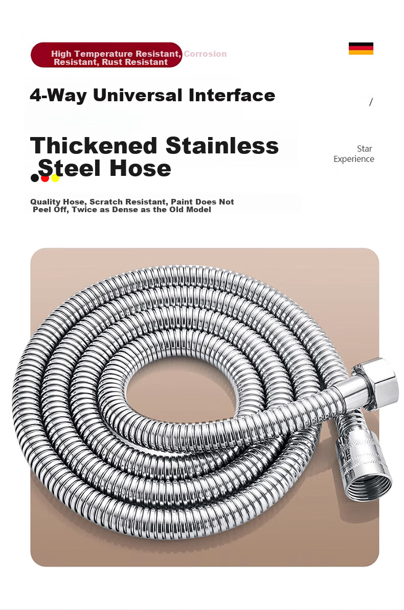 JROR [Germany] High-Pressure Shower Head Set, Three-Piece, Ultra-Strong High-Pressure Large Water Output Bathroom Shower Head DS-248 15