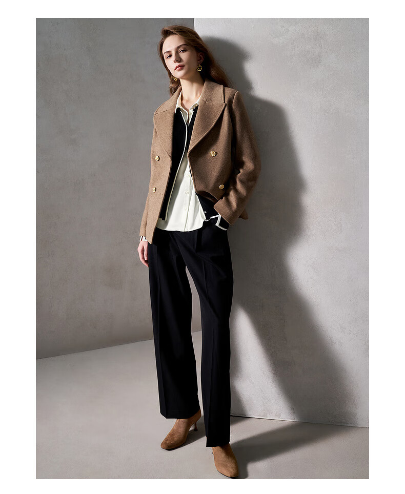 G2000 Satin Fabric with Brooch Tie Women's 2025 Autumn Winter Long Sleeve Casual Shirt Mall Edition 7