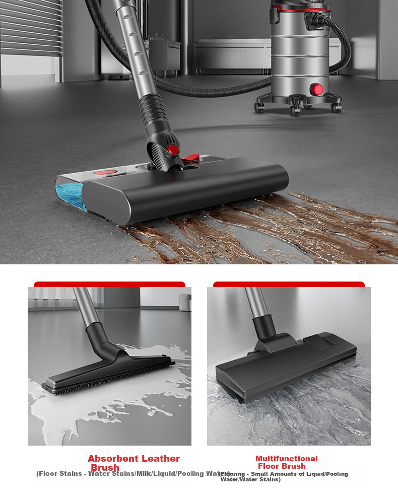 Xiaogou Industrial Vacuum Cleaner, 3000W Peak Power, High Suction, Dry And Wet Blowing, Three-In Vacuum Cleaner with Mopping Function, for Factory Workshop, Commercial Use, Car Cleaning, Land Reclamation, T010S 20