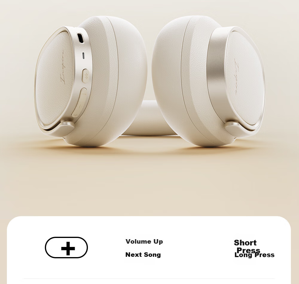 Manbuzhehuazai Evo Space Over-Ear Active Noise Cancelling Bluetooth Headphones, Bluetooth 5.4, Earth Brown, Dual Gold Certification, 93-Hour Battery Life, Compatible with Apple, Huawei, Xiaomi 28