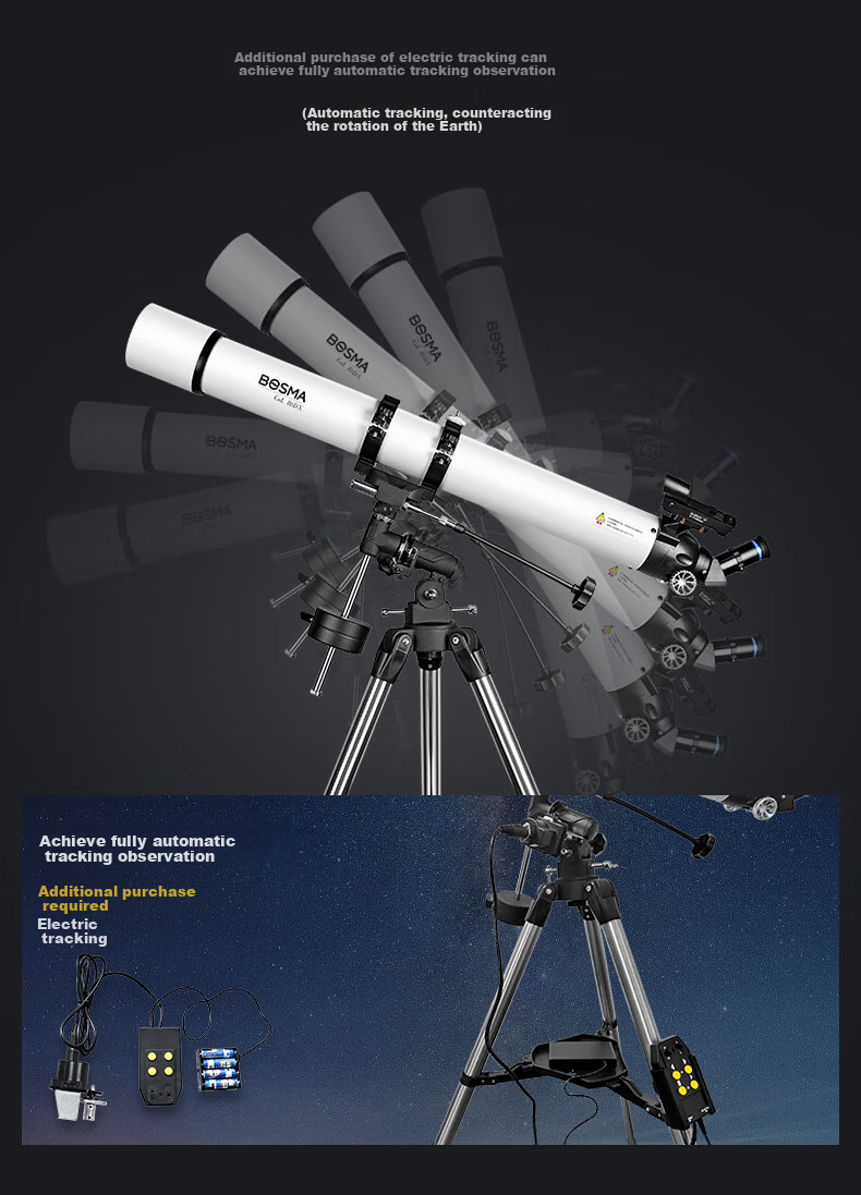 BOSMA Tianchen 90DX Evolution Edition Astronomical Telescope, Professional High-Magnification High-Definition Large-Aperture Telescope for Children's Science Education And Stargazing Beginners 21
