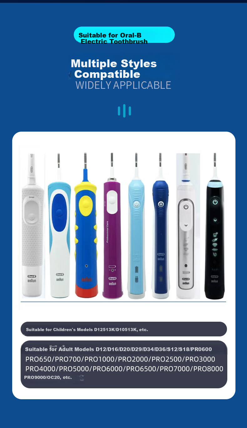Masentek Compatible Charging Cable for Oral-B Electric Toothbrushes D12/D16/D100/3709/PRO600/700/PRO1000/2000/3000, Universal Charging Base Cord 3