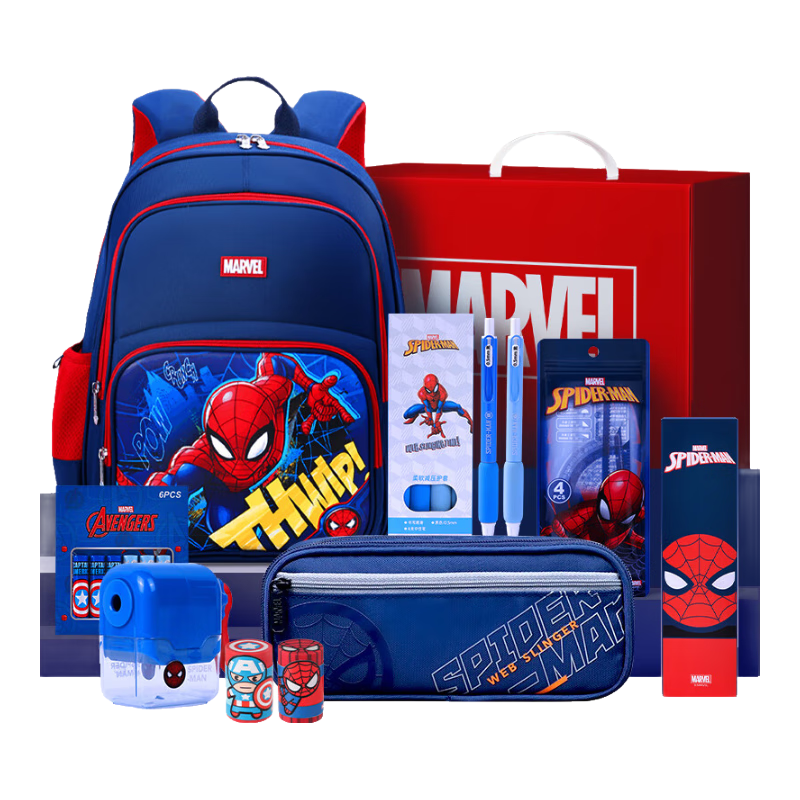 Disney Backpack Elementary School Boys Grades 1-3 Stationery Set School Supplies Gift