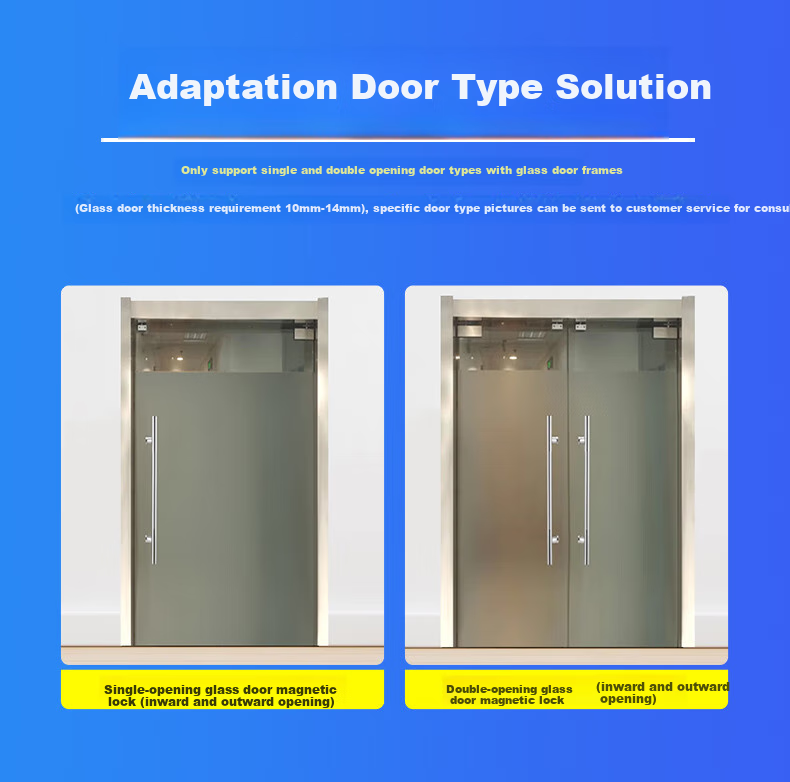 Youku Fingerprint Attendance Access Control System: Single Glass Door Magnetic Lock + Power Supply + Entry/Exit Switch Set, ID Card Reader Password Door Access All-In Machine 2