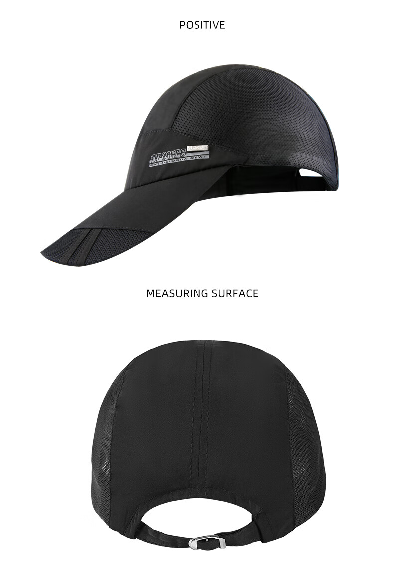 GRGN Men's Baseball Cap, Mesh Quick-Dry Breathable Visor Hat, Outdoor Casual Hiking Sun Protection Cap 12