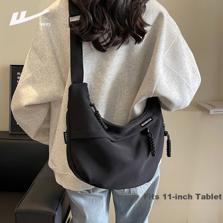 Huili Crossbody Bag for Women, Large Capacity, Korean-Style Simple Ins Trendy Versatile Casual Commuter Dumpling Bag Shoulder Bag