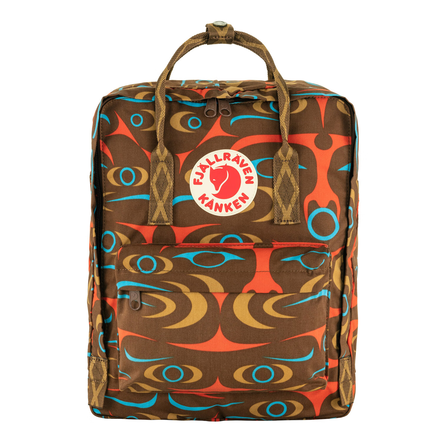 FJALLRAVEN Kanken Art Backpack Student School Bag 16L 23200255-967 Orange Brown