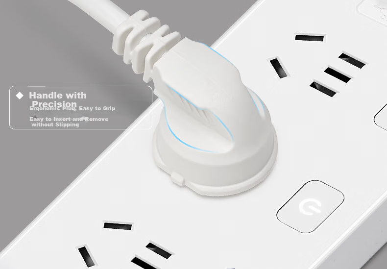 DELIXI National Standard Power Strip/surge Protector/power Bar/power Strip/power Board/power Strip/extension Cord/power Strip 6 Outlets with Master Switch, Total Length 1.8 Meters, Black 9