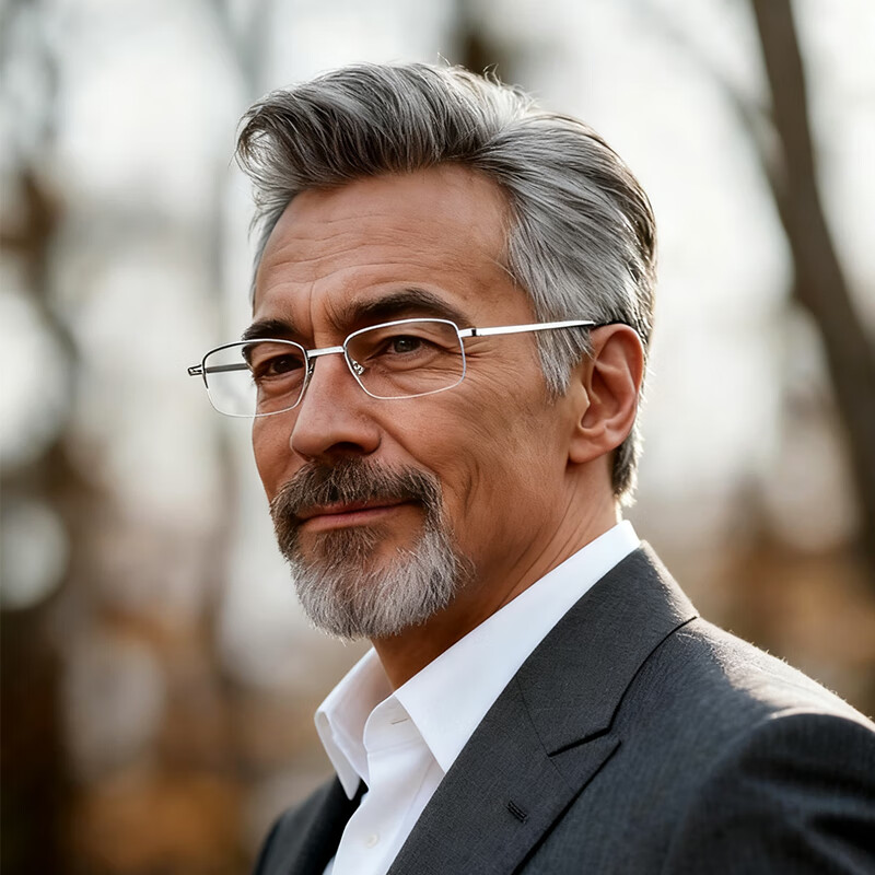 BoshiZhe Folding Reading Glasses for Men and Women, Official Genuine High-Definition, Silver, +4.00 Diopter, Model 8020