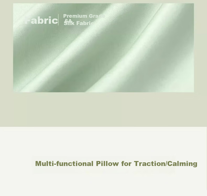 Zhenbuer Green Lotus Silk Sand Pillow Cervical Pillow with Pillowcase, Skin-Friendly Sleep Aid Hard Pillow, Birthday Gift, Practical Holiday Present 12