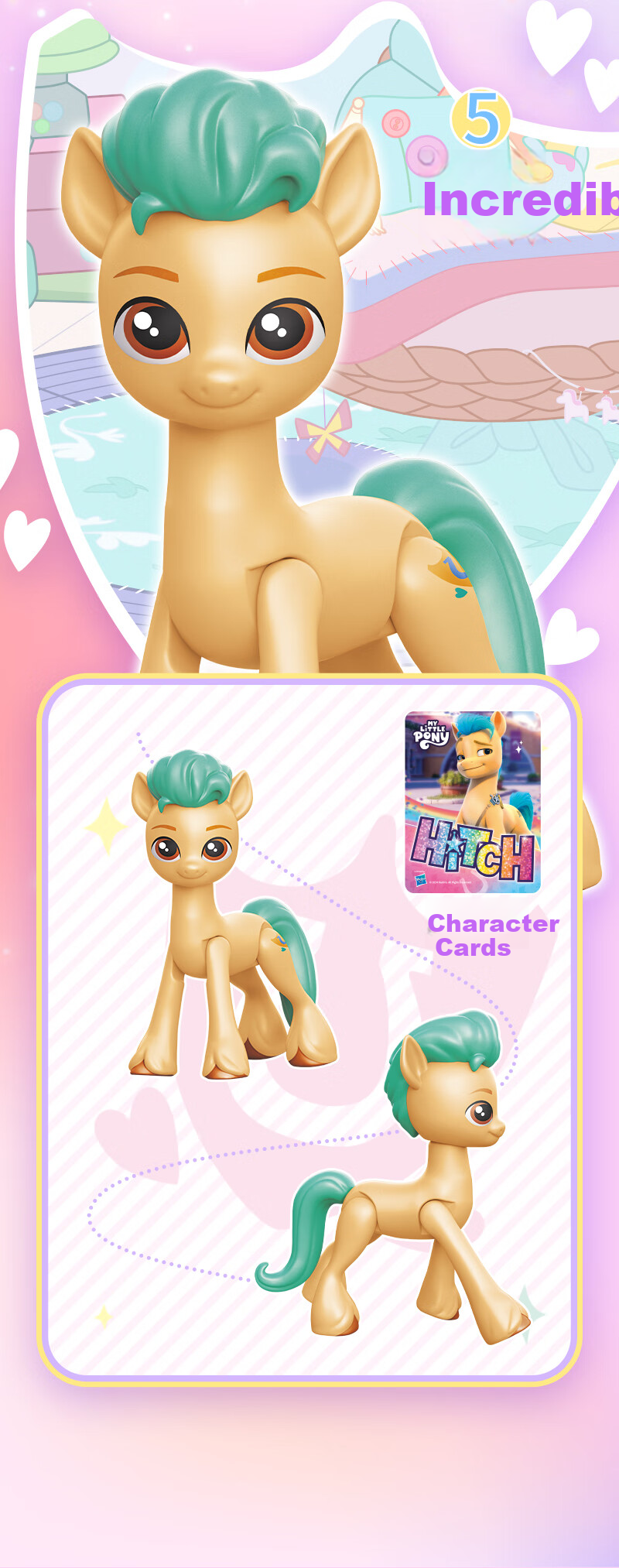 MY LITTLE PONY Toy Accessories, Magic Bus Large Set, Pretend Play Toys, Light-Up Transforming, Birthday Gift for Girls 7