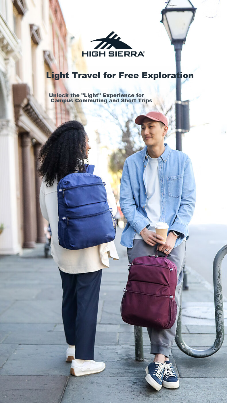 High Sierra Lightweight Outdoor Backpack for Women, Urban Casual Laptop Bag, New Xueli Brand Portable Durable Backpack, Commuter Schoolbag 1