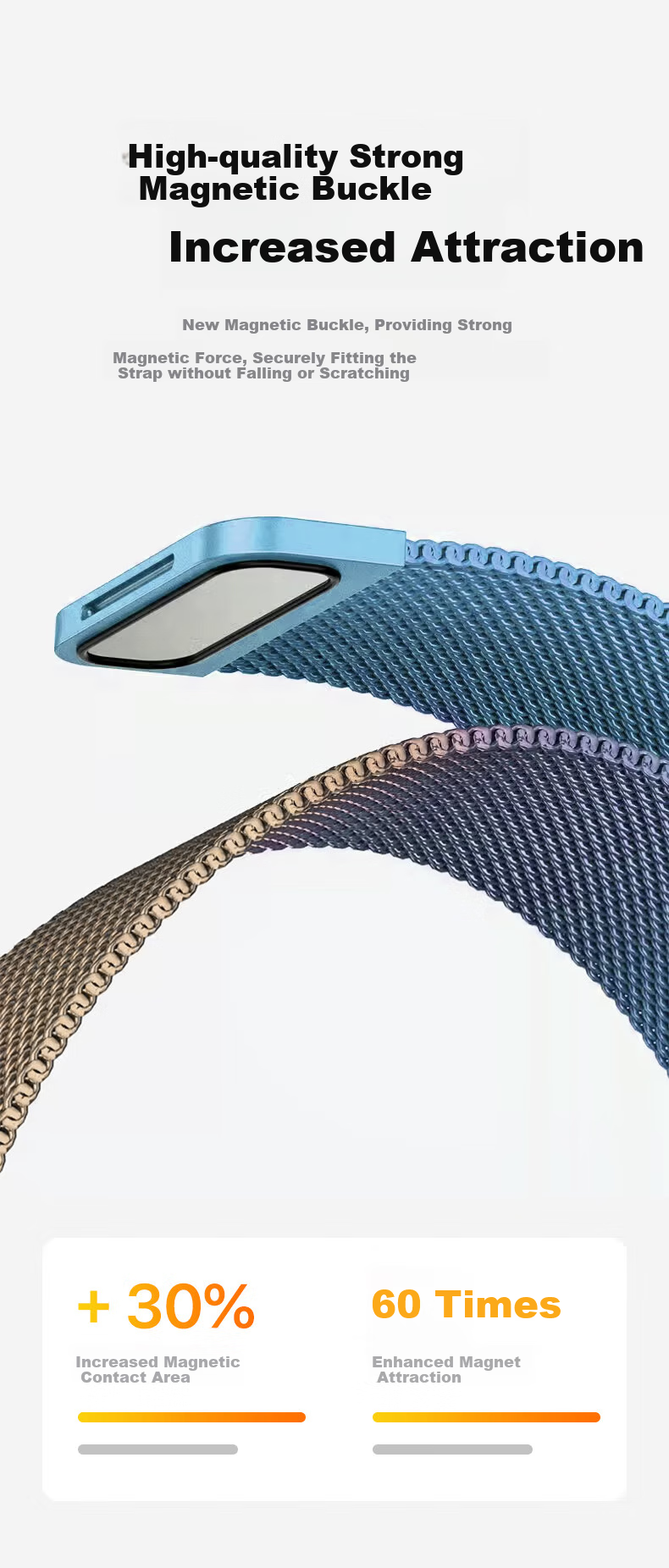 Mashi Compatible with Apple Watch Band for Women, Stainless Steel Milanese Loop Magnetic Strap for Ultra 4/3/iWatch S12/11/10/9/8/7/SE Breathable Wristband 10