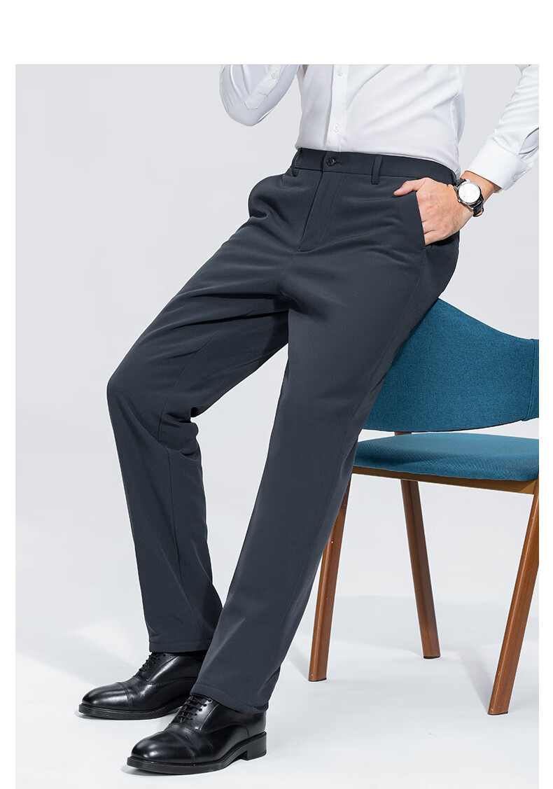 TUCANO Men's Down Pants, Fleece-Lined Warm Duck Down Pants, Outdoor Windproof Cotton Pants, Thickened Winter Casual Pants for Men 13