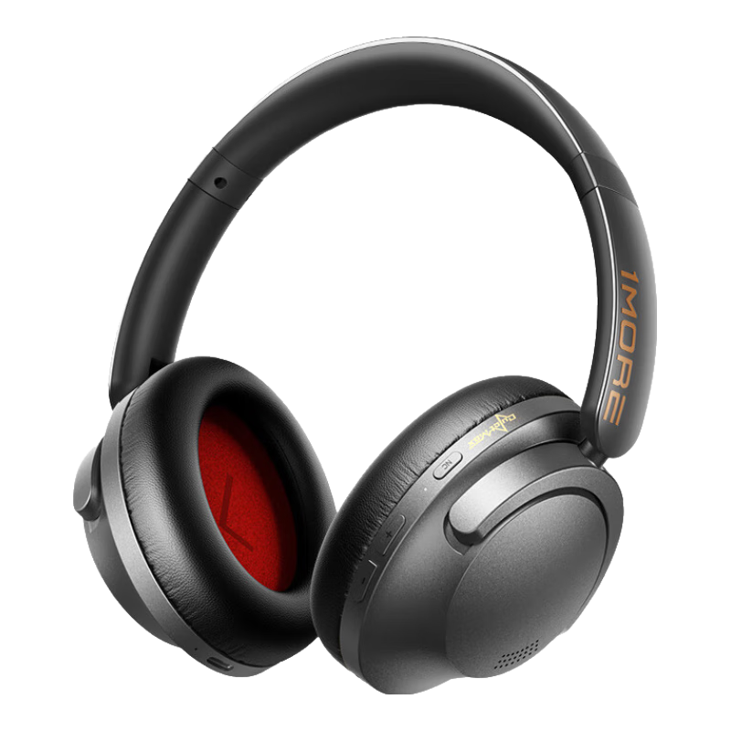 1MORE HQ51 SonoFlow Pro Over-Ear Wireless Bluetooth Gaming Headphones with Active Noise Cancellation, 2025 Model, Titanium Black