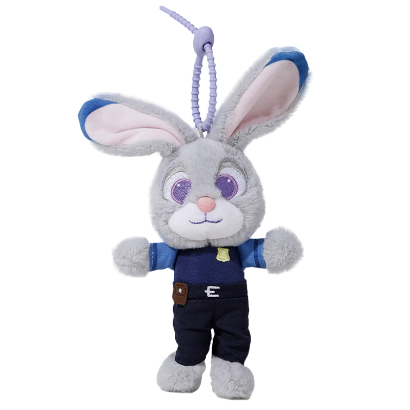 Disney Plush Toy Doll Stuffed Animal Birthday Gift for Girls, Zootopia Judy Hopps Keychain Pendant