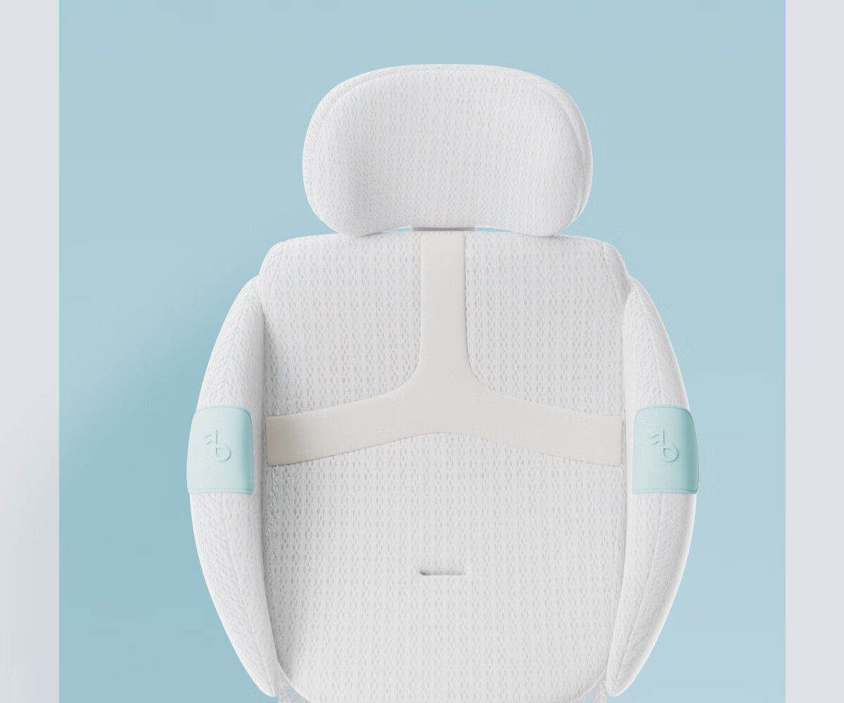 Babyfirst Lingyue 3+ Child Safety Car Seat 0-7 Years Old Baby Car Seat Sunshade Intelligent Ventilation Milk Tea Apricot 25
