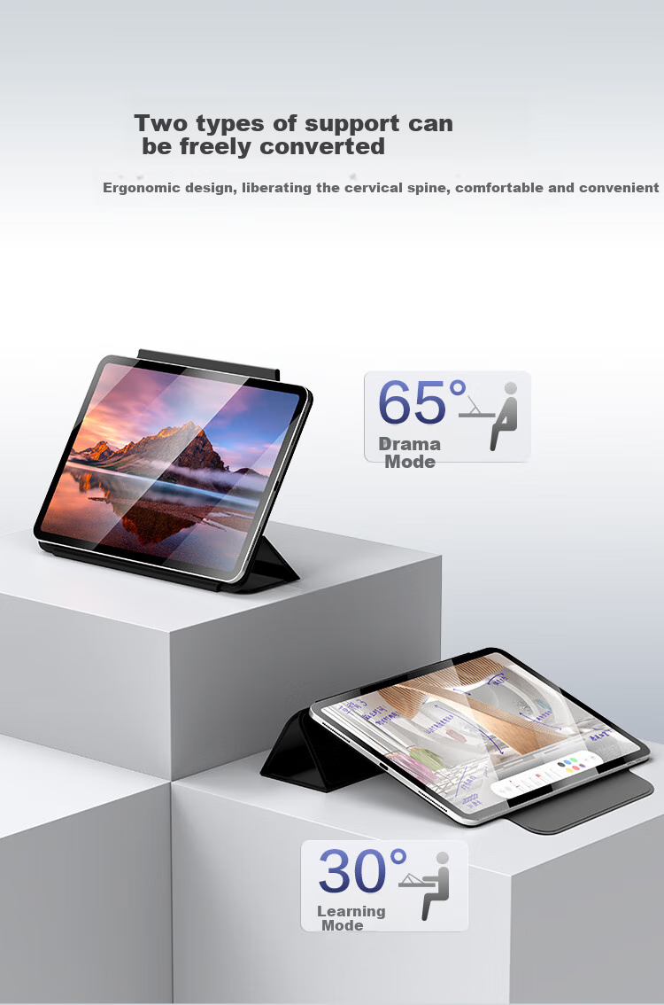 JD Original IPad 2021 Protective Case, IPad 9/8/7 Generation Tri-Fold Stand Case, 2020/2019 Model 10.2 Tablet Shockproof Slim Soft Shell, Sleep/Wake Cover, Deep Black 12