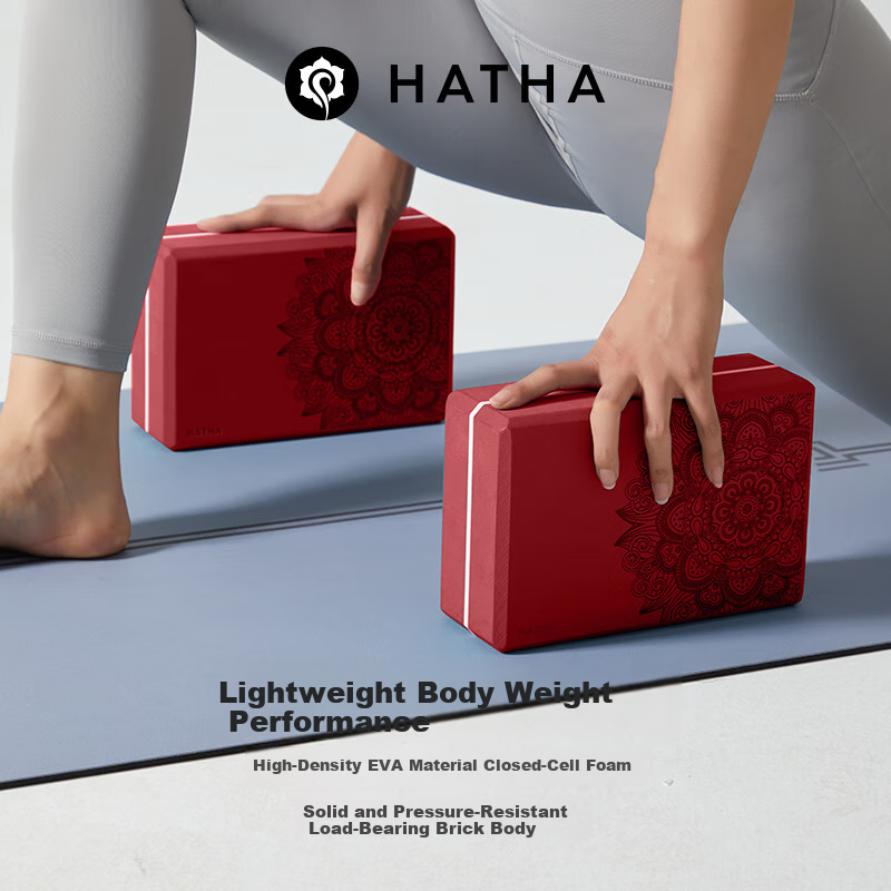 Hata Yoga Brick, Professional High-Density Children's Dance Brick, Textured Non-Slip Foam Block, Specialized Practice Brick for Yoga Studios