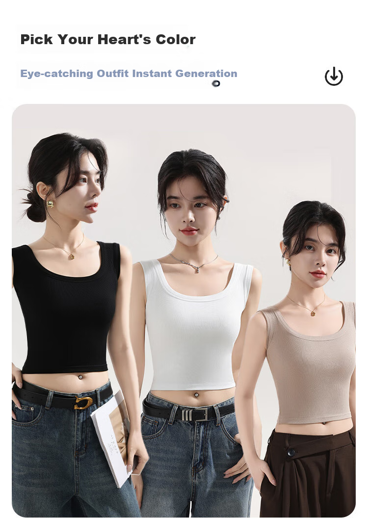 Dushiliren 2-Piece Set of Women's Camisole Tank Tops, Lightweight Spring And Summer Style, Slim Fit, Beautiful Back Design, Suitable for Outer Wear Or As Undershirt, Sleeveless Sports Top 4