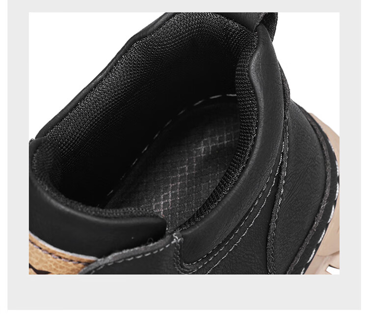 Bull Family Big Head Martin Boots Men Autumn Winter New British Retro Mallard Work Boots Outdoor High Top Sneakers Men 6
