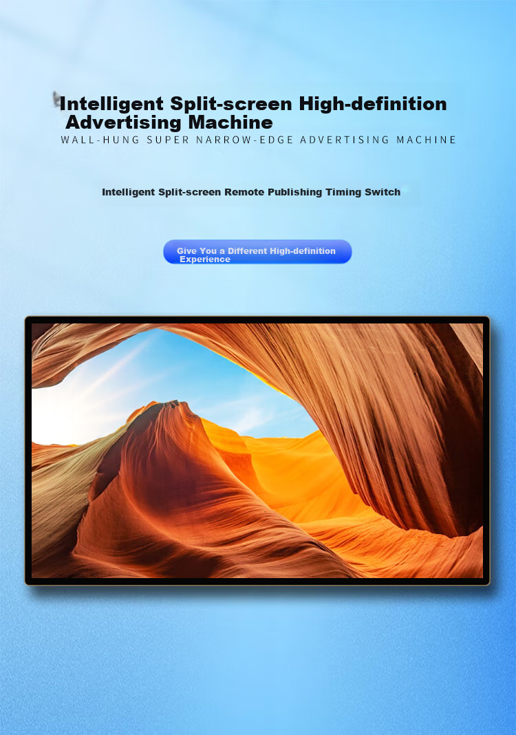 SHUGUAN 32-Inch Wall-Mounted Advertising Display, High-Definition Advertising Screen, Touch-Controlled All-In Machine, Hotel And Shopping Mall Promotional Screen, Information Publishing Display, Digital Signage, Property Price Board Display Monitor 1
