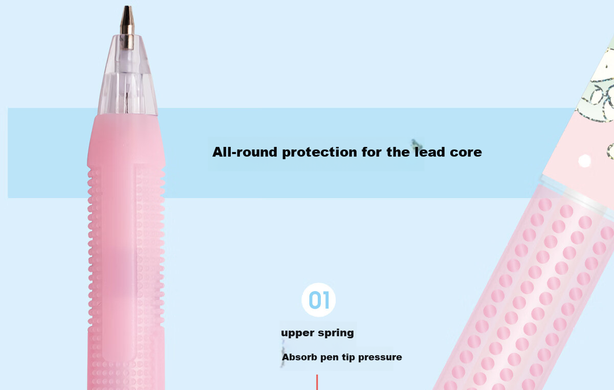 IiGEN Mechanical Pencil Stationery Sanrio Elementary School First Grade 0.5mm Soft Rubber Grip Low Center of Gravity Not Easily Broken Pencil School Supplies Essential Mechanical Pencil Pochacco One Piece 9611 7
