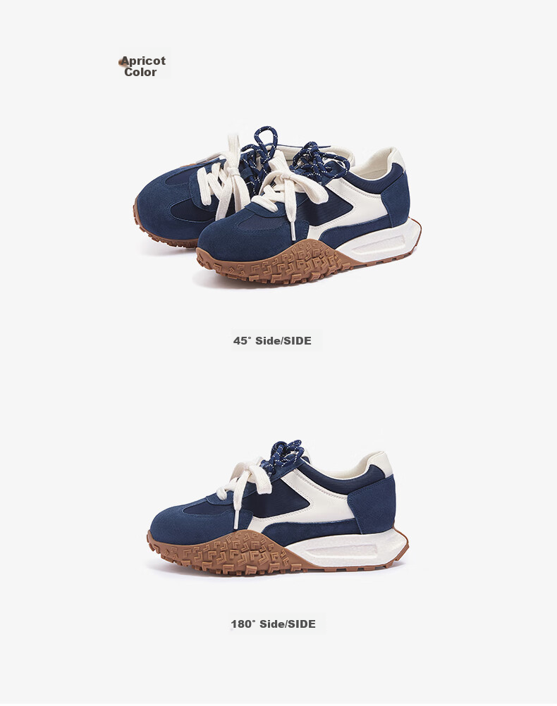CAMEL Women's Yanyang Shoes with Light Soft Casual Sneakers L25A255136 Purple/beige 36 25