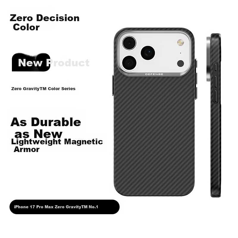 Чехол DEFENSE для iPhone 17 Pro Max, Kevlar, магнитный, бизнес-стиль, Zero Gravity™
