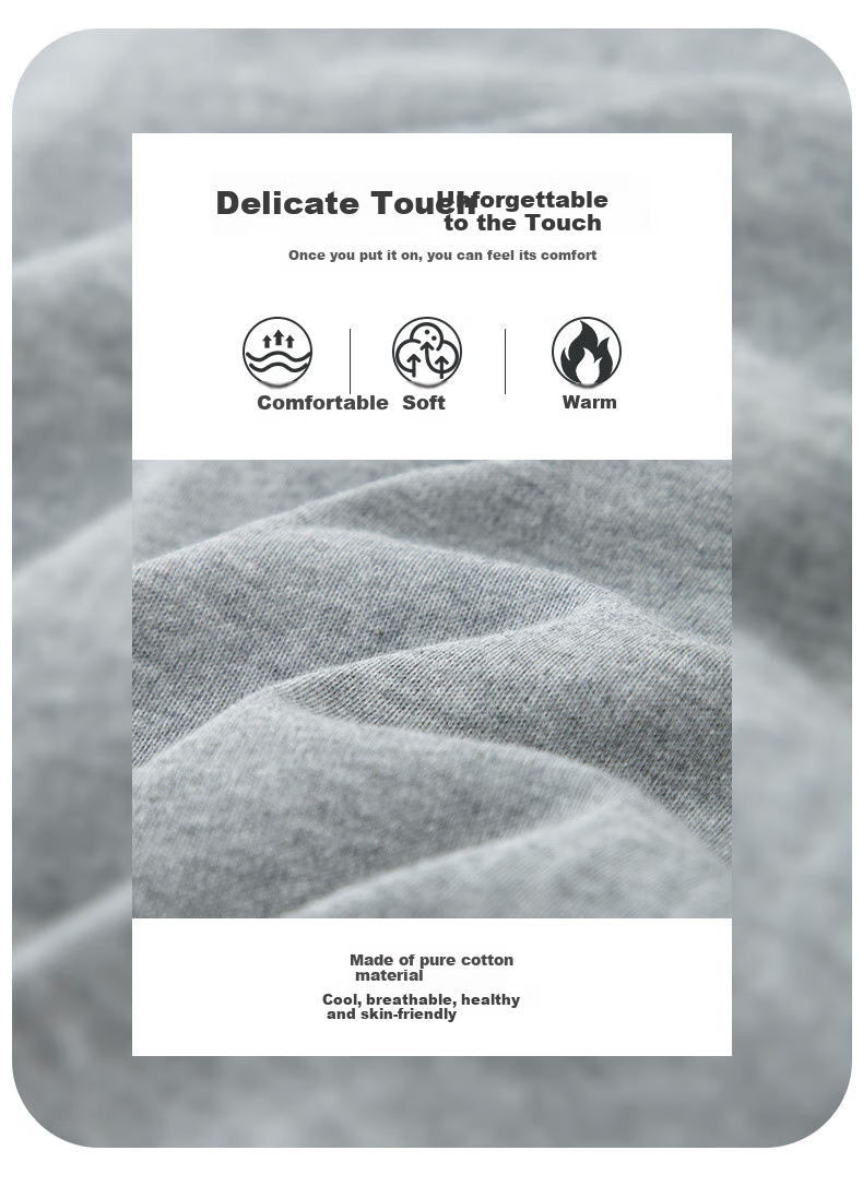 Yiershuang [100% Pure Cotton] Antibacterial And Anti-Mite Men's Pure Cotton Autumn Long Johns, Thermal Underwear, Base Layer Cotton Pants 9
